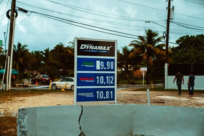 Gas Station in Belize