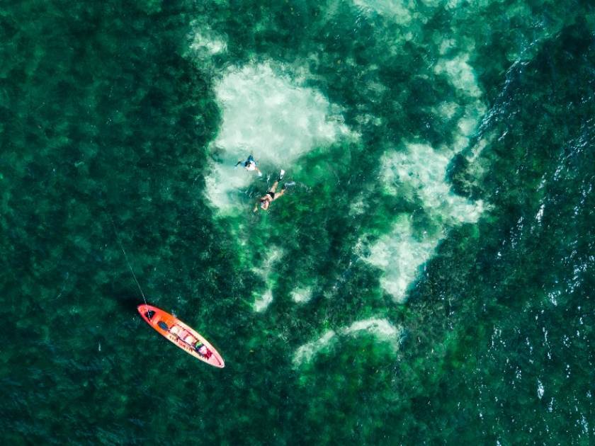 Ambergris Caye, Belize kayaking and snorkeling