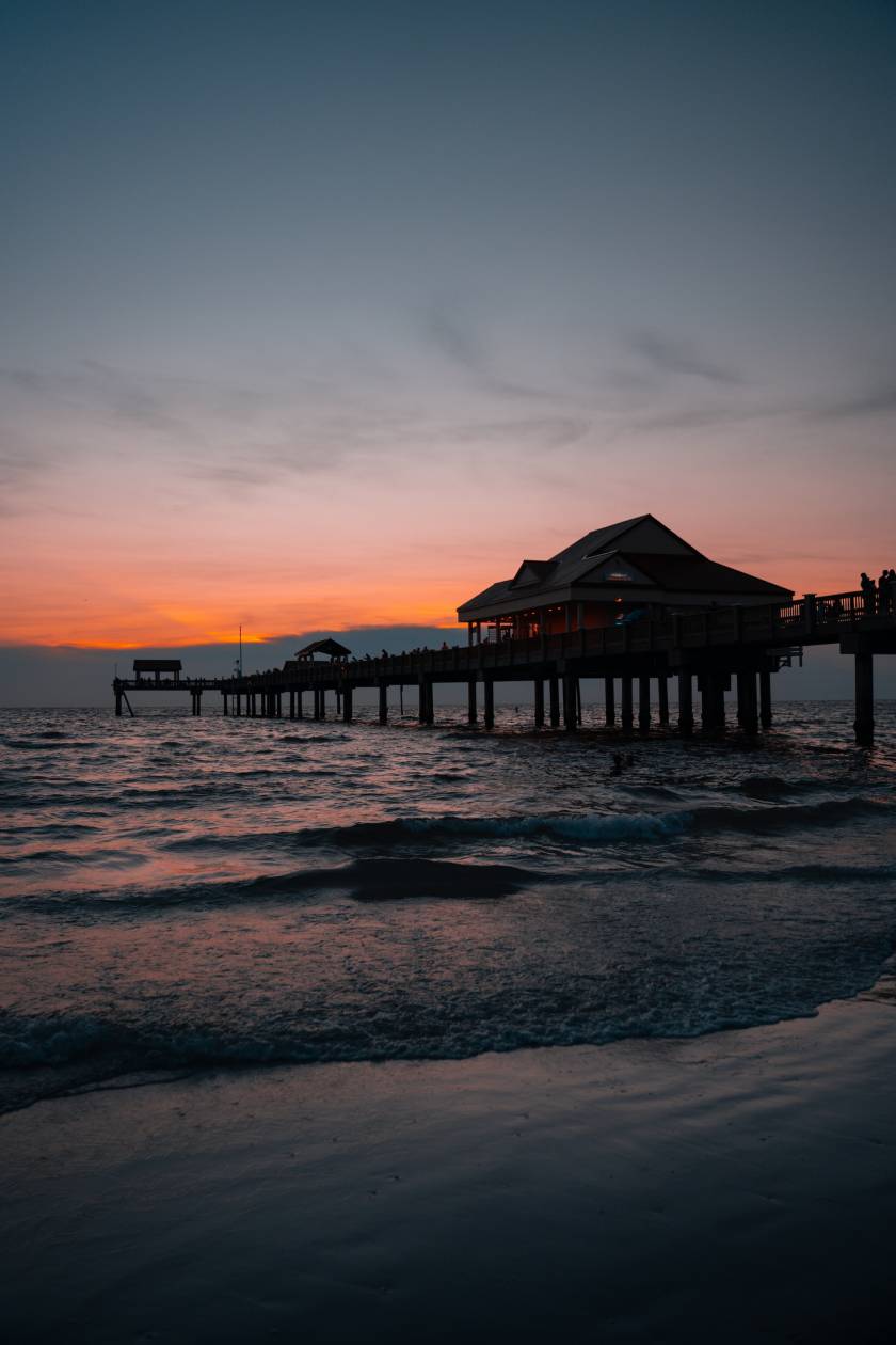 Clearwater beach sunset pier 60