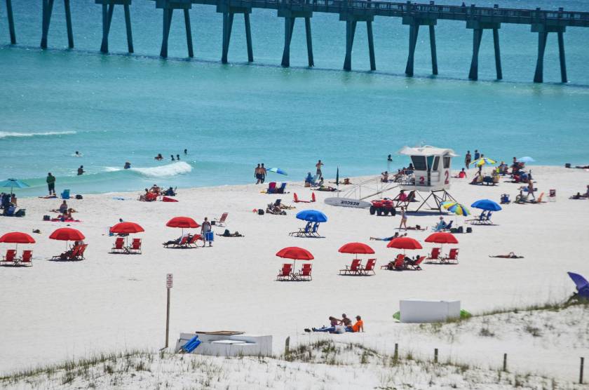 pensacola beach and pier