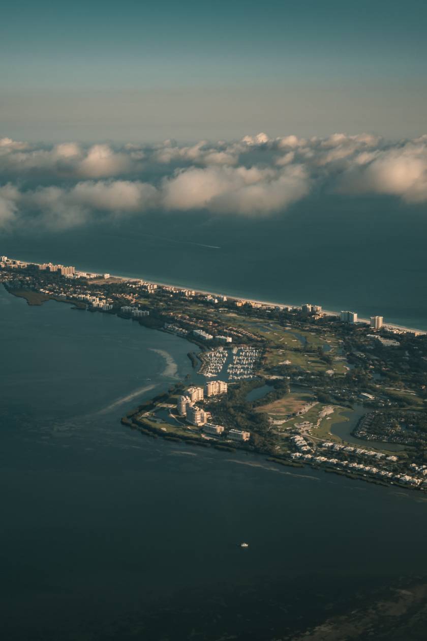 Sarasota Florida from the air